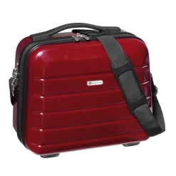 London 2.0 - Kosmetikkoffer Carbon Rot