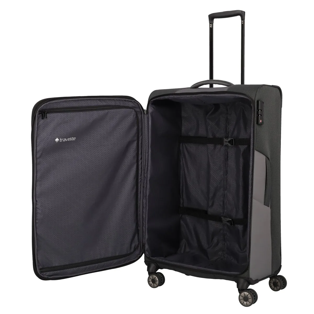 Travelite Viia - 4-Rad Trolley L, Anthrazit 4 Travelite Viia - 4-Rad Trolley L, Anthrazit – Bild 2