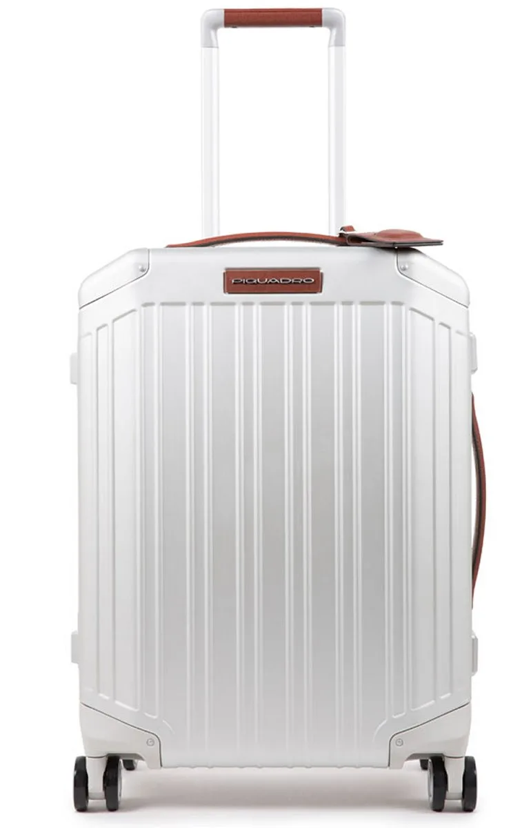 Piquadro Ultra Slim Handgepäck Grau/Leder 3 Piquadro Ultra Slim Handgepäck Grau/Leder