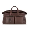 Piquadro Harper - Reisetasche Mit Trolley-Schlaufe In Dunkelbraun -Geschäft Für Reiseaufbewahrungsbedarf compressed BV5740AP TM