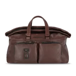 Piquadro Harper - Reisetasche Mit Trolley-Schlaufe In Dunkelbraun