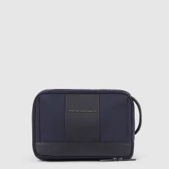 Piquadro Brief 2 - Erweiterbarer Kulturbeutel In Blau