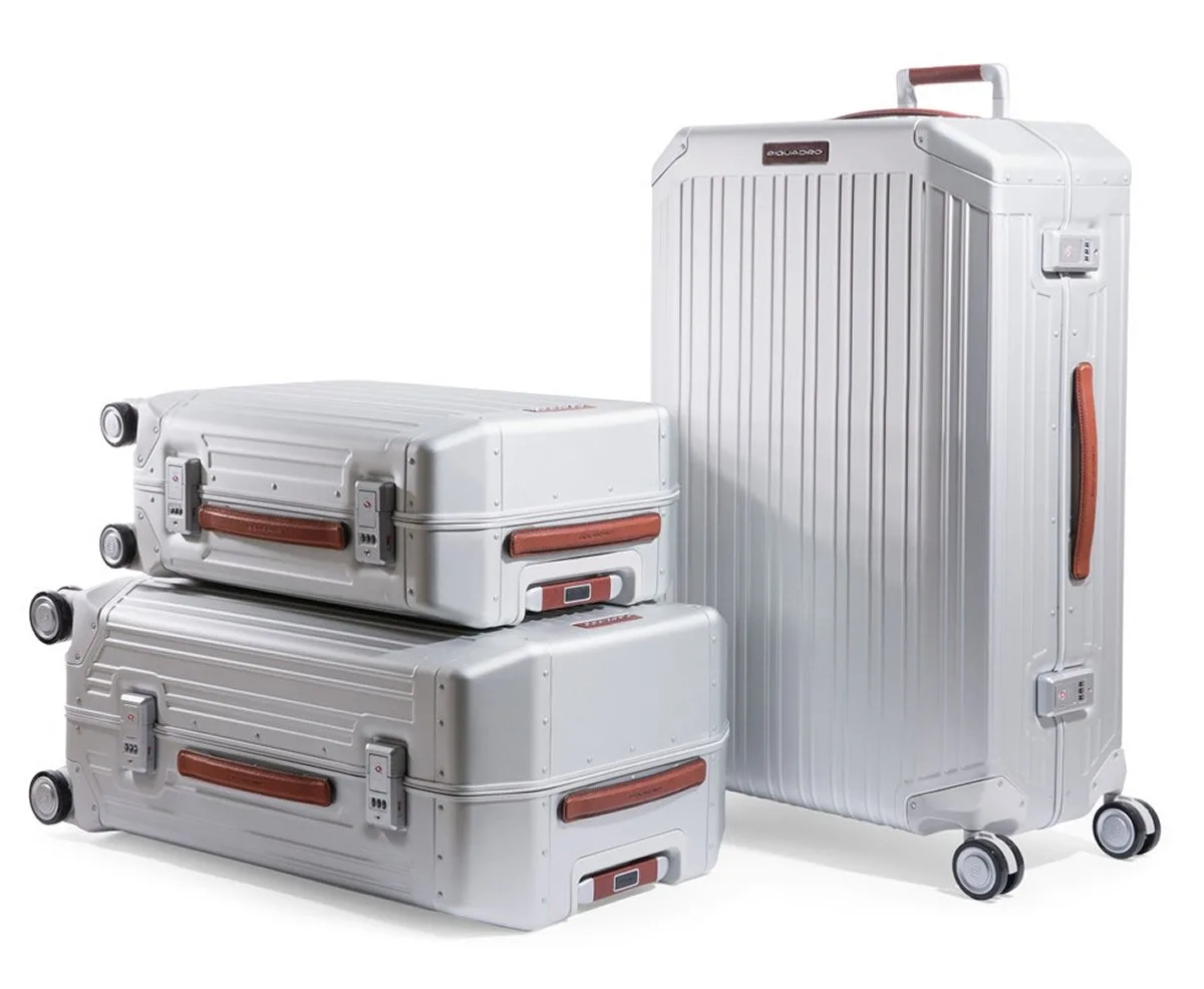 Piquadro Ultra Slim Handgepäck Grau/Leder 11 Piquadro Ultra Slim Handgepäck Grau/Leder – Bild 9