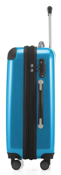 Alex - Handgepäck Hartschale Glänzend Mit TSA In Cyanblau -Geschäft Für Reiseaufbewahrungsbedarf compressed articleImages2 H K hk20 8278 cb.pt01