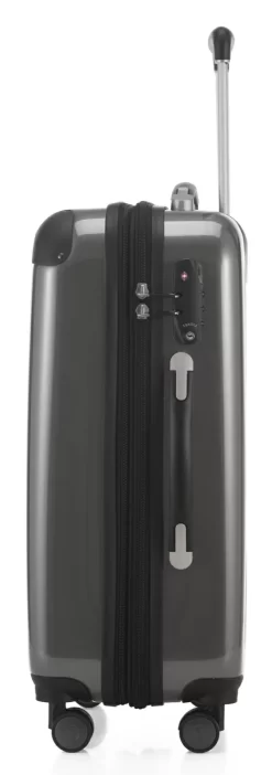 Alex - Handgepäck Hartschale Glänzend Mit TSA In Titan -Geschäft Für Reiseaufbewahrungsbedarf compressed articleImages2 H K hk20 8278 t.pt01
