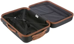 Wannsee - Koffer Hartschale M Mit TSA In Schwarz -Geschäft Für Reiseaufbewahrungsbedarf compressed articleImages2 O f offen liegend hauptstadtkoffer wannsee trolley koffer spinner schwarz size M