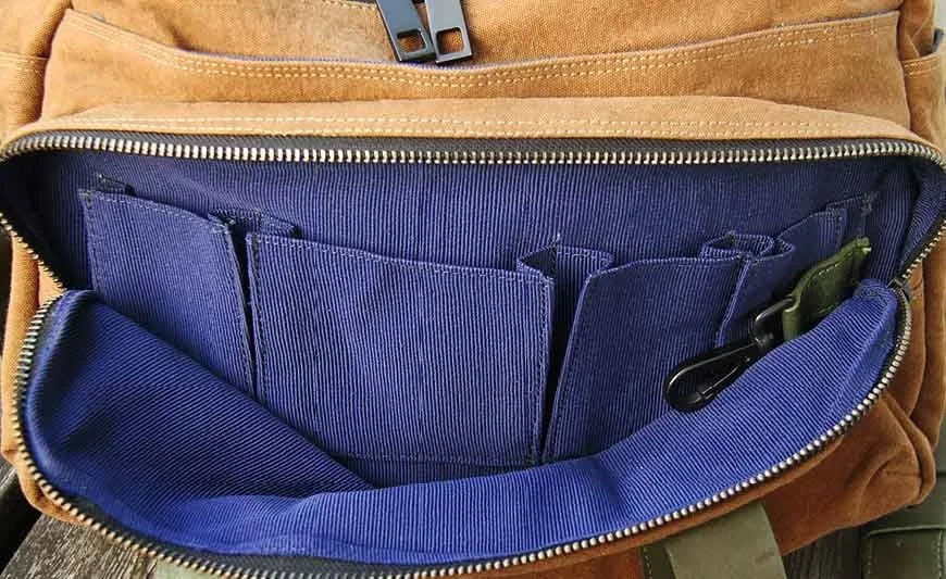 Reisetasche S In Braun/Grün 4 Reisetasche S In Braun/Grün – Bild 2