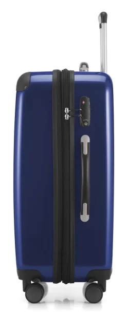 Alex - Koffer Hartschale M Glänzend Mit TSA In Dunkelblau -Geschäft Für Reiseaufbewahrungsbedarf compressed hk24 8278 dbpt01