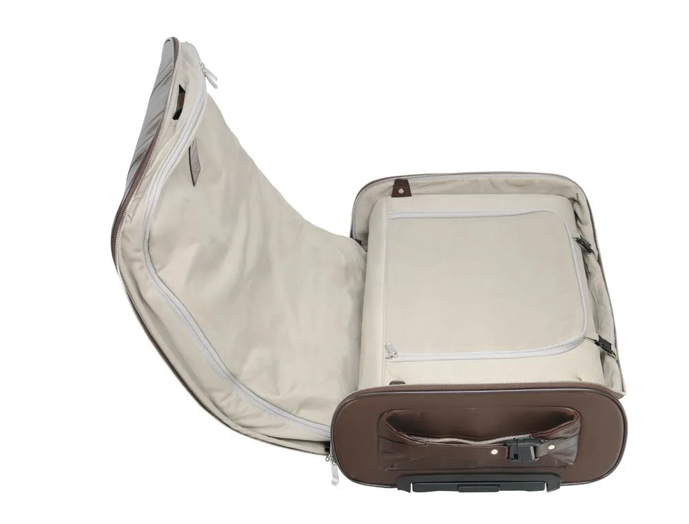 F38 - Luxuriöser Leder-Reisekoffer In Braun 12 F38 - Luxuriöser Leder-Reisekoffer In Braun – Bild 10